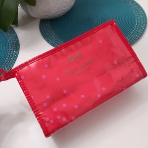 Kate Spade Twirl Red Cosmetic Bag